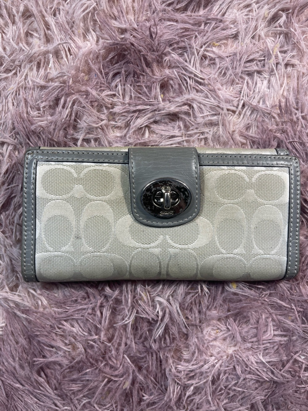 Coach Gray Signature Wallet